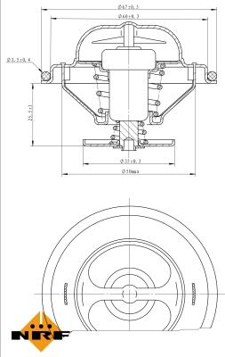 NRF 725114 - Termostaatti, jäähdytysneste inparts.fi