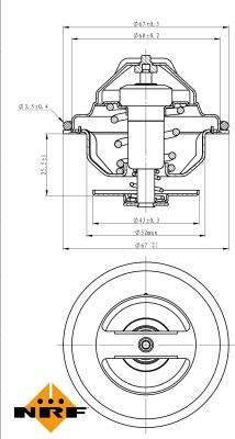 NRF 725184 - Termostaatti, jäähdytysneste inparts.fi