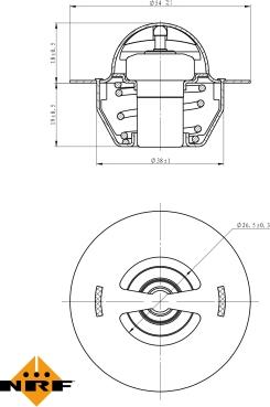 NRF 725129 - Termostaatti, jäähdytysneste inparts.fi