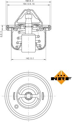 NRF 725208 - Termostaatti, jäähdytysneste inparts.fi