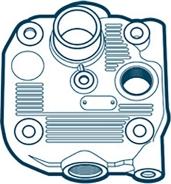 OE Germany 06 1320 XF9500 - Sylinterikansi, paineilmakompressori inparts.fi