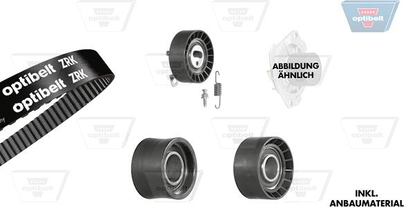 Optibelt KT 1587 W2 - Vesipumppu + jakohihnasarja inparts.fi