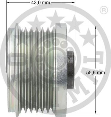 Optimal F5-1087 - Hihnapyörä, laturi inparts.fi