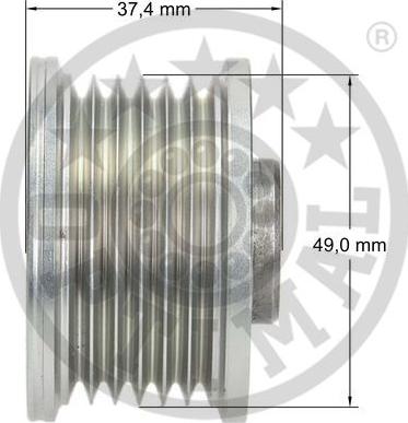 Optimal F5-1025 - Hihnapyörä, laturi inparts.fi