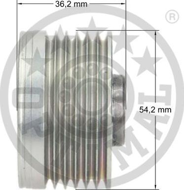 Optimal F5-1020 - Hihnapyörä, laturi inparts.fi