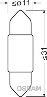 Osram 6431CW-01B - Polttimo, sisävalo inparts.fi