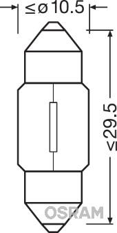 Osram 6438 - Polttimo, sisävalo inparts.fi