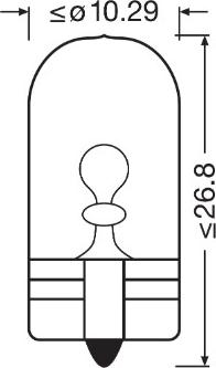 Osram 2825-2BL - Polttimo, vilkkuvalo inparts.fi