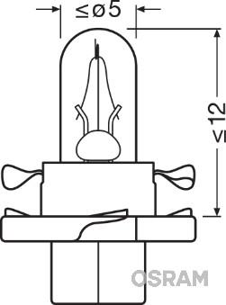 Osram 2352MFX6 - Polttimo, mittariston valo inparts.fi