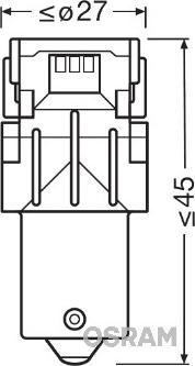 Osram 7458CW-02B - Hehkulankapolttimo, sumo / takavalo inparts.fi