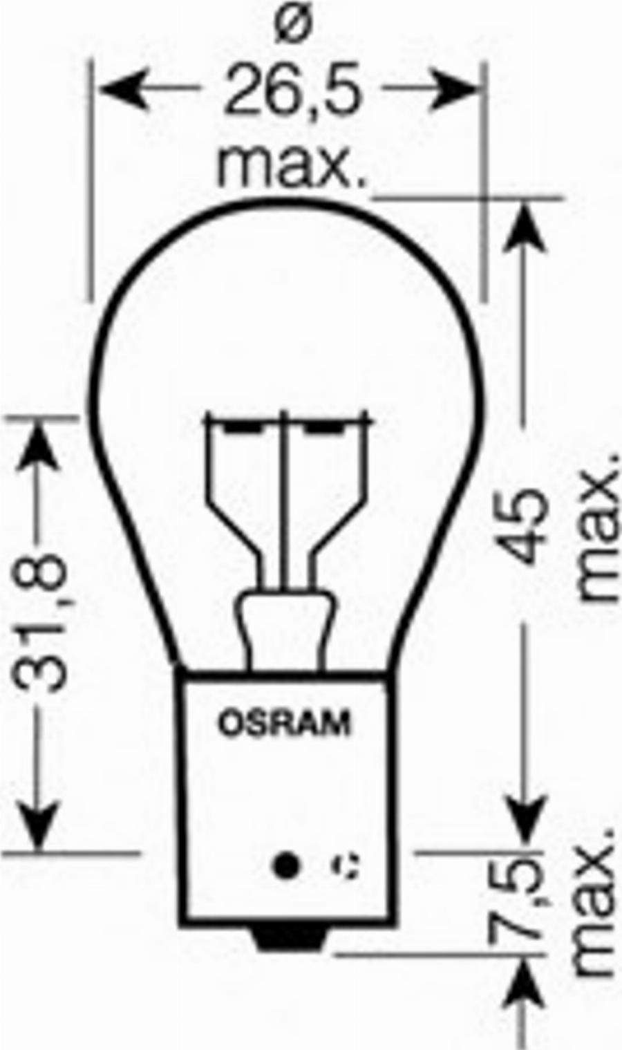 Osram 7511LTS-02B - Polttimo, huomiovalo inparts.fi