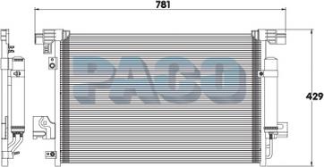 PACO 5P3686/RD - Lauhdutin, ilmastointilaite inparts.fi