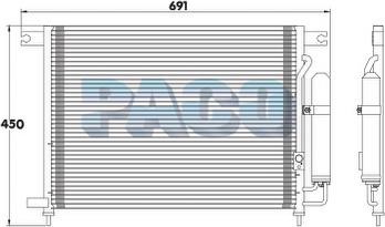 PACO PL3644/RD - Lauhdutin, ilmastointilaite inparts.fi