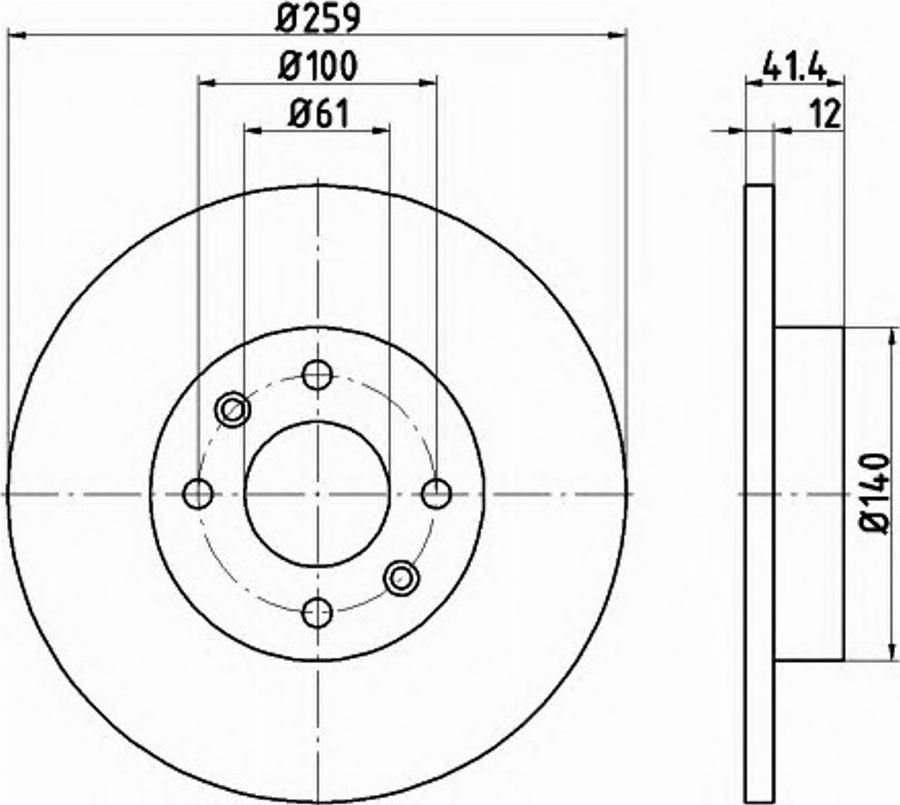 Pagid 54751PRO - Jarrulevy inparts.fi