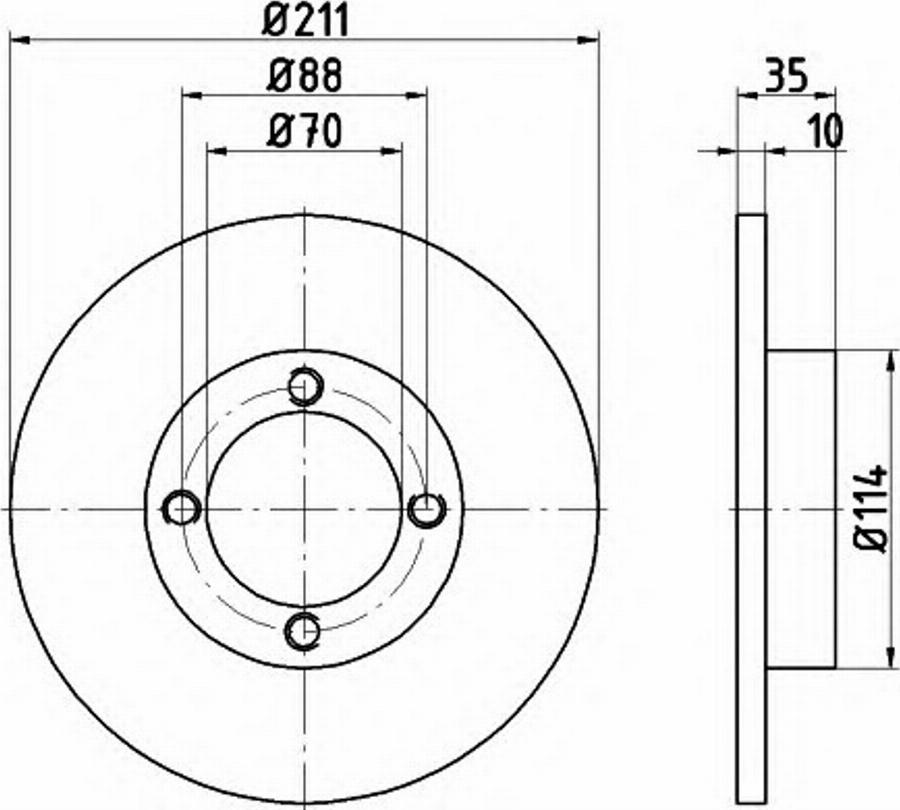 Pagid 54700PRO - Jarrulevy inparts.fi