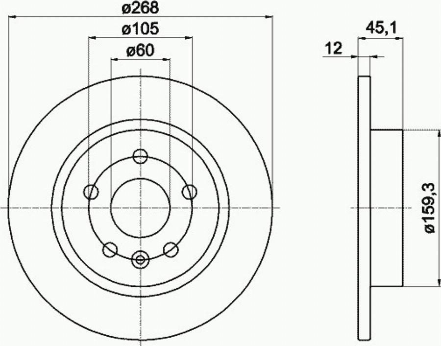 Pagid 55055PRO - Jarrulevy inparts.fi