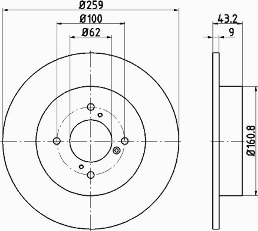 Pagid 55314PRO - Jarrulevy inparts.fi