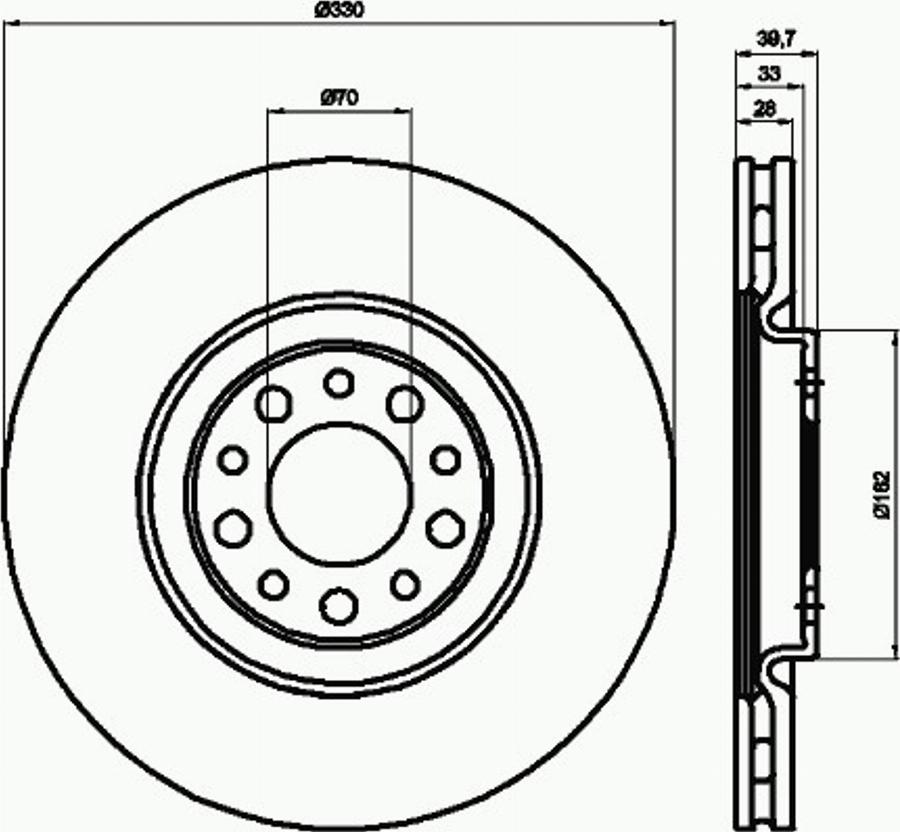 Pagid 55209PRO - Jarrulevy inparts.fi