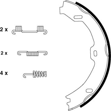 Pagid H9510 - Jarrukenkäsarja, seisontajarru inparts.fi