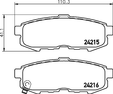 Japanparts PP-316MK - Jarrupala, levyjarru inparts.fi