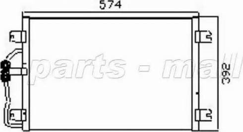 Parts-Mall PXNCX-067Y - Lauhdutin, ilmastointilaite inparts.fi