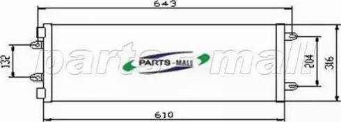 Parts-Mall PXNCX-031G - Lauhdutin, ilmastointilaite inparts.fi