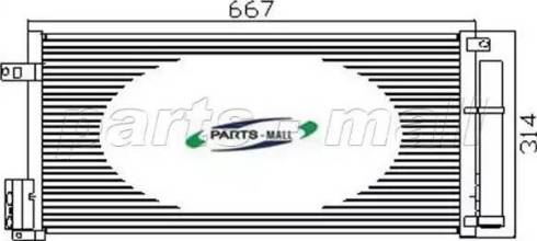 Parts-Mall PXNCX-025G - Lauhdutin, ilmastointilaite inparts.fi