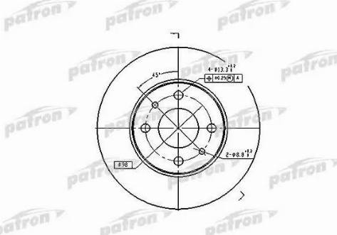 Patron PBD1745 - Jarrulevy inparts.fi