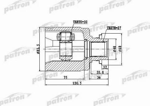 Patron PCV4013 - Nivelsarja, vetoakseli inparts.fi