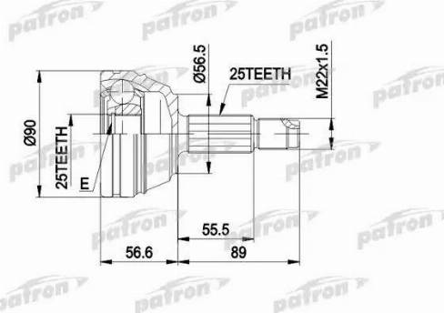 Patron PCV1198 - Nivelsarja, vetoakseli inparts.fi