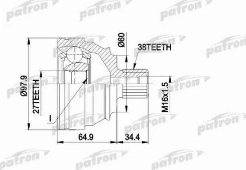 Patron PCV1230 - Nivelsarja, vetoakseli inparts.fi