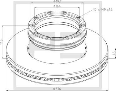 Kawe NCA1226.20 - Jarrulevy inparts.fi