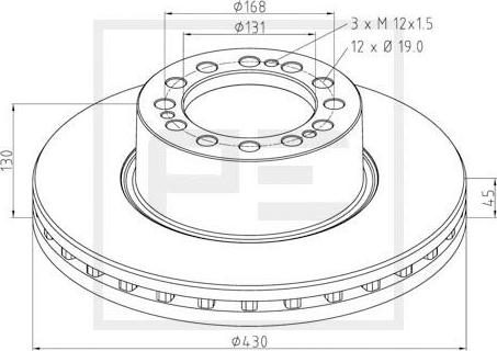 PE Automotive 066.252-00A - Jarrulevy inparts.fi