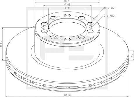 PE Automotive 016.672-00A - Jarrulevy inparts.fi