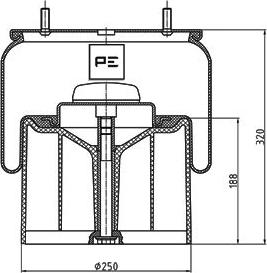 PE Automotive 084.084-73A - Metallipalje, ilmajousitus inparts.fi