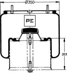 PE Automotive 084.084-72A - Metallipalje, ilmajousitus inparts.fi