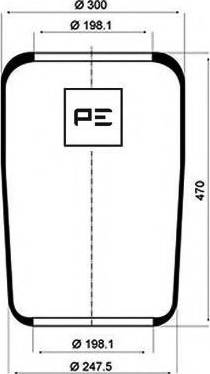 PE Automotive 084.023-70A - Metallipalje, ilmajousitus inparts.fi