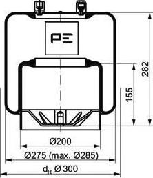 PE Automotive 084.107-72A - Metallipalje, ilmajousitus inparts.fi