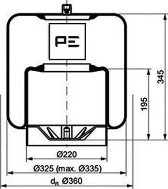 PE Automotive 084.115-74A - Metallipalje, ilmajousitus inparts.fi