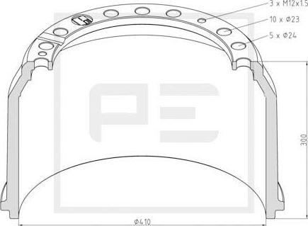 PE Automotive 036.403-97A - Jarrurumpu inparts.fi