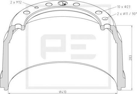 PE Automotive 026.638-00A - Jarrurumpu inparts.fi