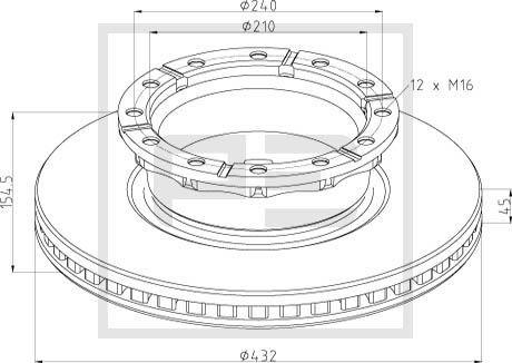 PE Automotive 026.673-10A - Jarrulevy inparts.fi