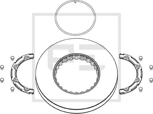 PE Automotive 146.211-00A - Jarrulevy inparts.fi