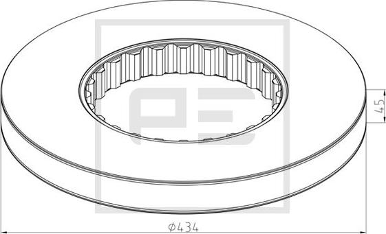 PE Automotive 146.211-10A - Jarrulevy inparts.fi