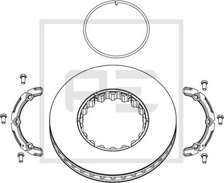 PE Automotive 146.224-00A - Jarrulevy inparts.fi