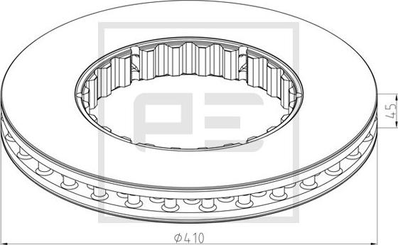 PE Automotive 146.223-10A - Jarrulevy inparts.fi