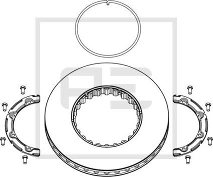 PE Automotive 146.223-00A - Jarrulevy inparts.fi