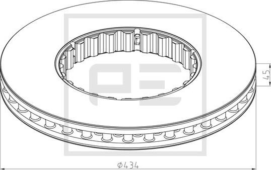 PE Automotive 146.222-10A - Jarrulevy inparts.fi