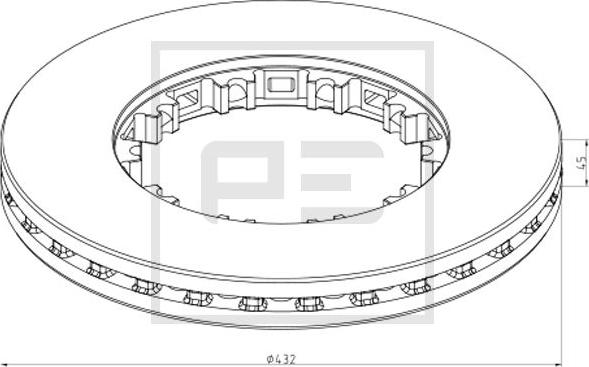 PE Automotive 106.211-00A - Jarrulevy inparts.fi