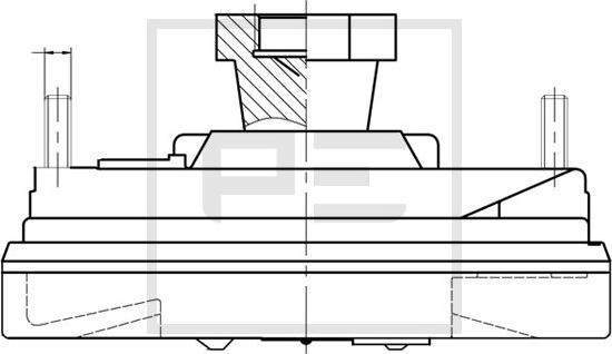 PE Automotive 100.235-00A - Kytkin, jäähdytystuuletin inparts.fi